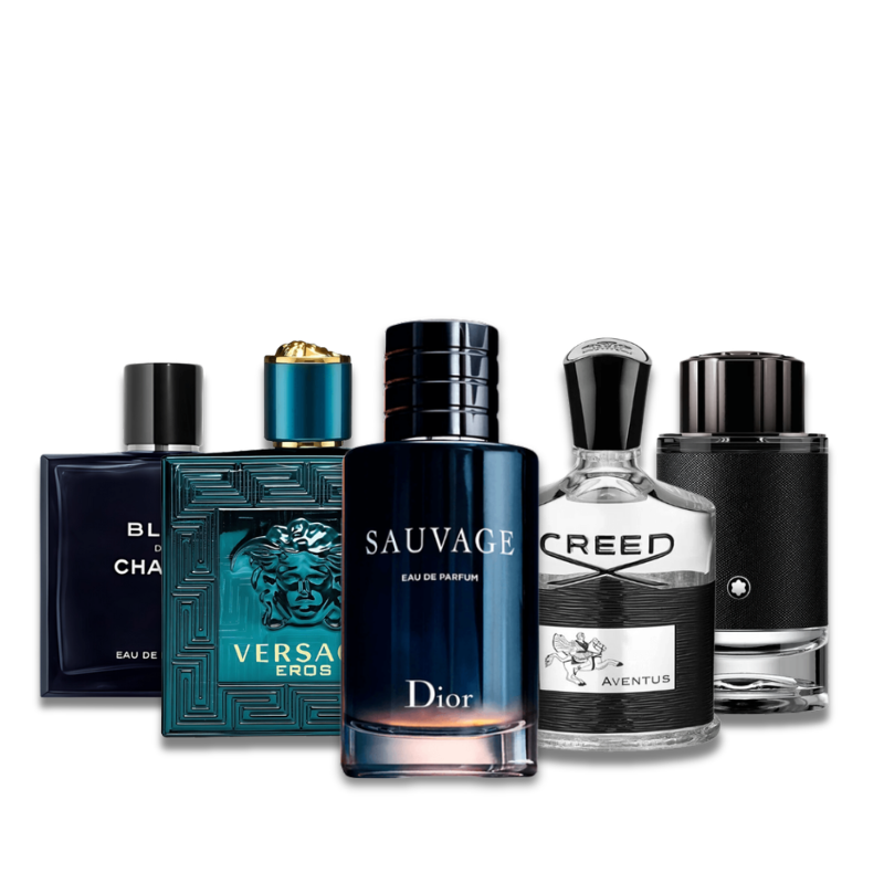 Combo 5 perfumes: Creed AVENTUS, BLEU DE CHANEL, Dior SAUVAGE, Versace EROS, Montlanc EXPLORER 100ml