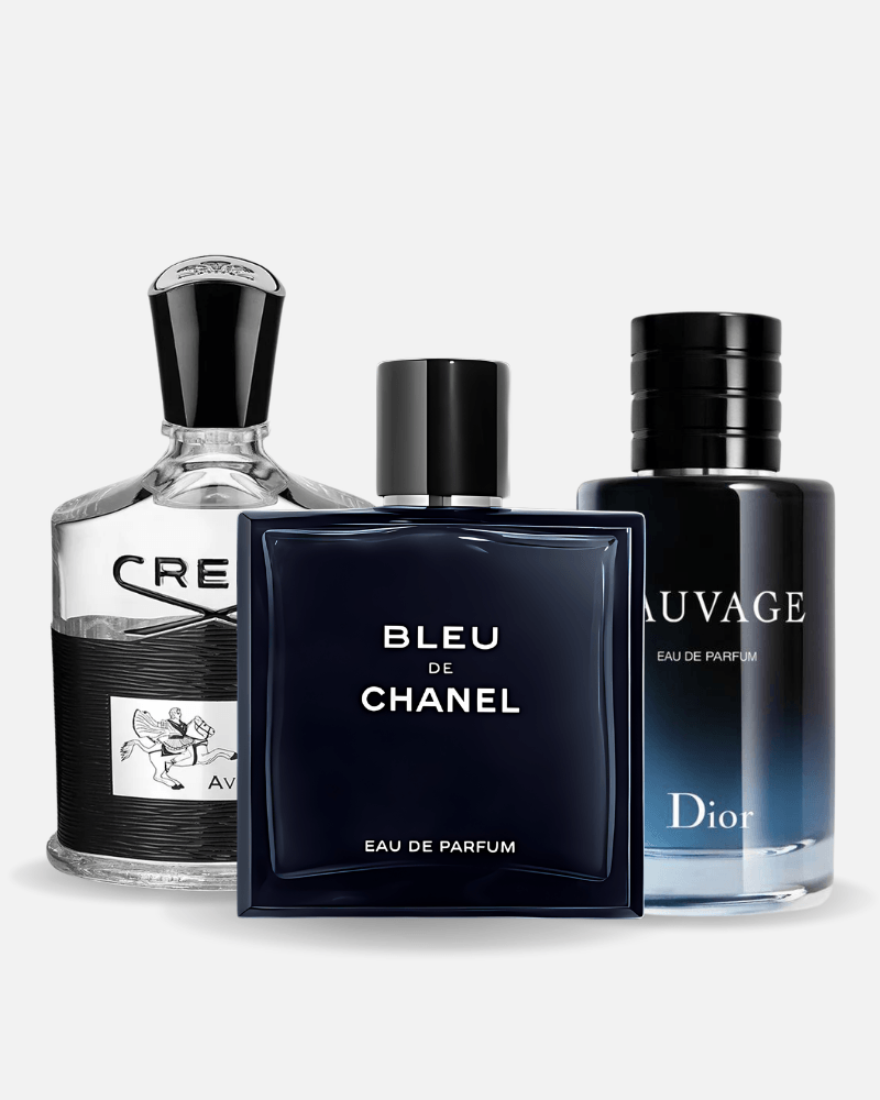 Combo de 3 perfumes Creed AVENTUS, BLEU DE CHANEL, Dior SAUVAGE 100ml