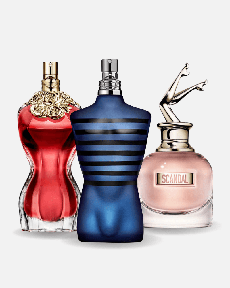 Combo de 3 perfumes LA BELLE, ULTRA MALE, Gaultier SCANDAL 100ml